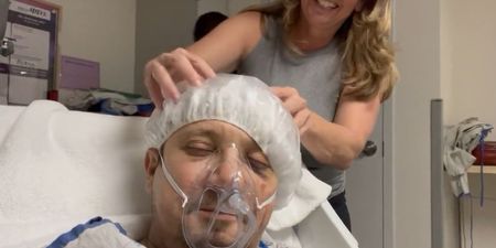 Jeremy Renner posts first video update since snowploughing accident
