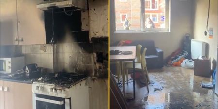 Firefighters share shocking aftermath after students put toaster on its side to make a cheese toastie