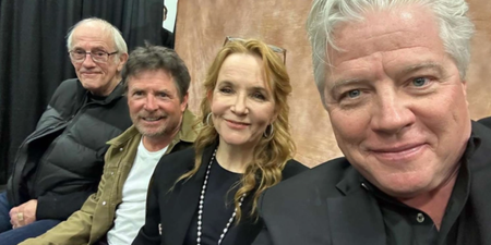 Back to the Future reunite nearly 40 years after the original film premiered