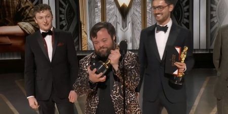 Irish Oscar-winners create instantly legendary moment on stage