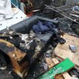 Dublin migrant camp damaged by fire amidst anti-refugee protests