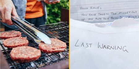 ‘Sick and upset’ vegan sends ‘last warning’ letter to neighbour over barbecue