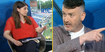 Tension in The Sunday Game studio as Joanne Cantwell puts Donal Óg on the spot over his Tailteann Cup comments