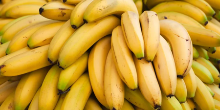 Thrifty shopper peels bananas before weighing them to save money