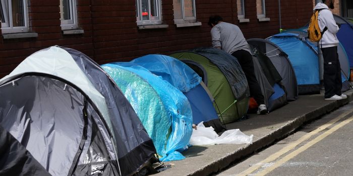 Asylum seekers tents