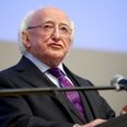 President Higgins apologises to professor for ‘throwaway remark’