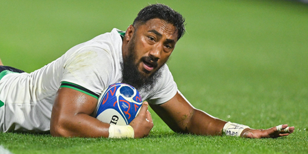 ‘He could be player of the tournament at this rate’- Bundee Aki shines as Ireland smash Tonga