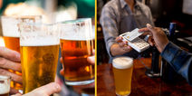 Average price of a pint of lager and stout rose by around 50c in past year
