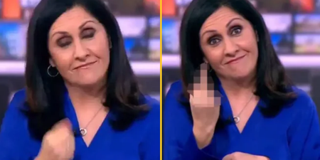 Viewers stunned as BBC presenter randomly gives the finger live on air