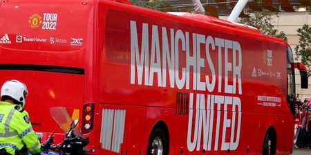 Liverpool issue statement after fan throws bottle at Man United bus outside Anfield