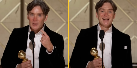 Cillian Murphy says ‘fecking’ and shouts out fellow Irish nominees in censored Globes win speech