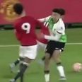 Liverpool youngster escapes red card after brutally ‘punching’ Man United player in the face
