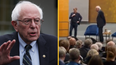 US senator Bernie Sanders heckled by pro-Palestinian protesters at UCD event