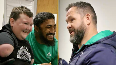 Andy Farrell reveals his favourite football team as Irish superfan visits camp