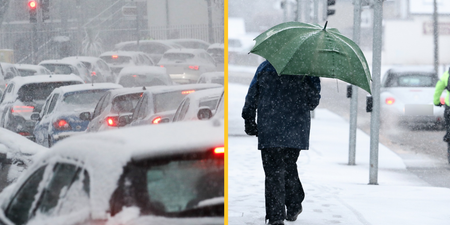 Chaotic road conditions reported amid major snowfall in Ireland