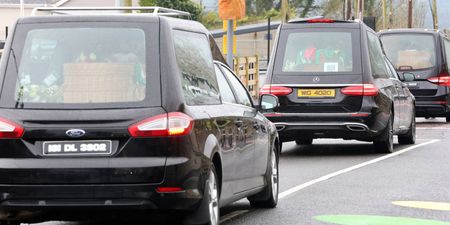 Husband who lost wife and daughters in Mayo crash pays tribute at funeral