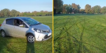 ‘Absolutely speechless’ – Club slams vandals after pitch left destroyed by car