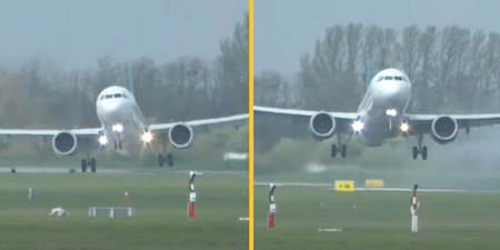 ‘Scary’ footage shows impact of Storm Kathleen on planes at Dublin Airport